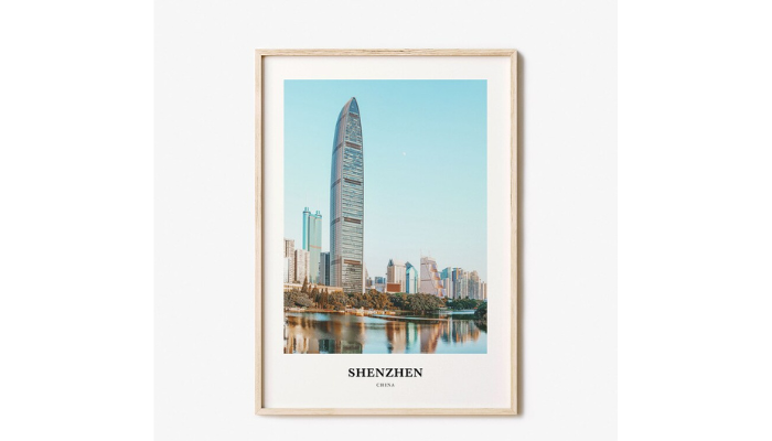 shenzhen frame - travel sticker display ideas