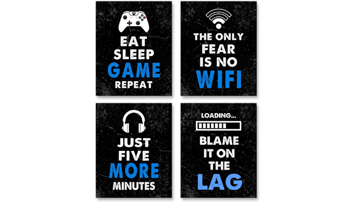 video game quotes for stream room background