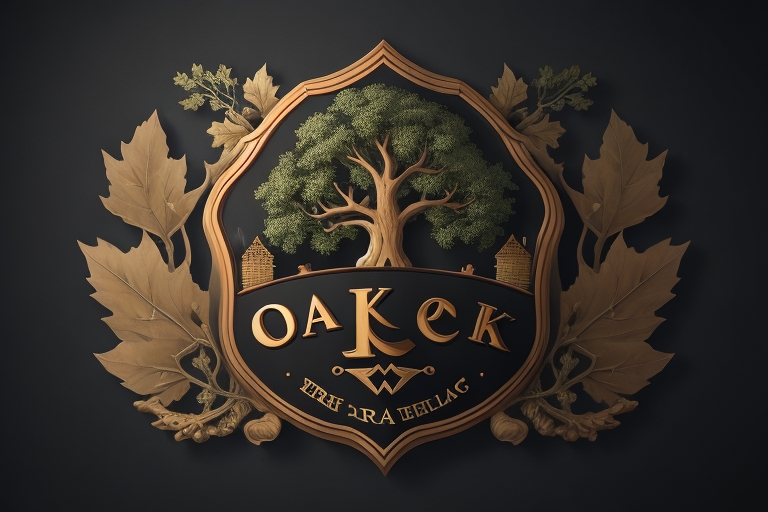 an oak brewery - midjourney prompt for logo