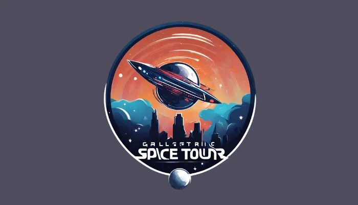 galactic space tour - midjourney logo prompts