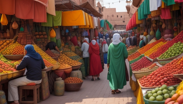 market colors - midjourney prompt