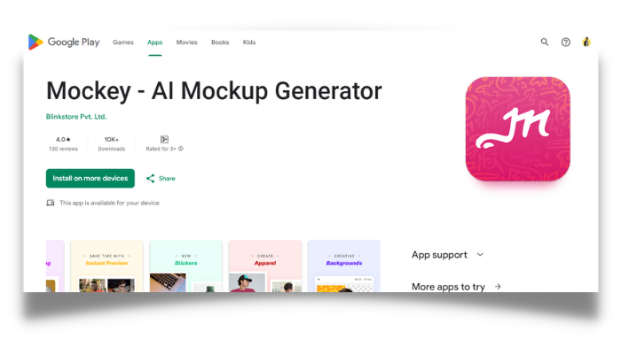 mockey app - renderforest alternative