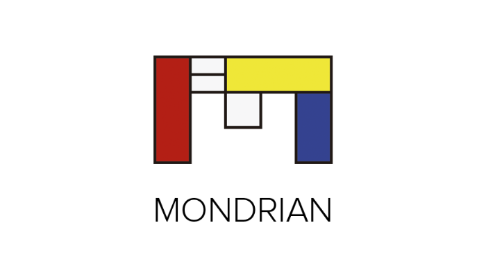 piet mondrian logo example