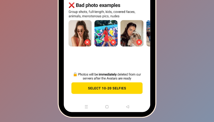select selfies for ai art trend instagram