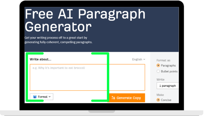 ahrefs - paragraph ai generator