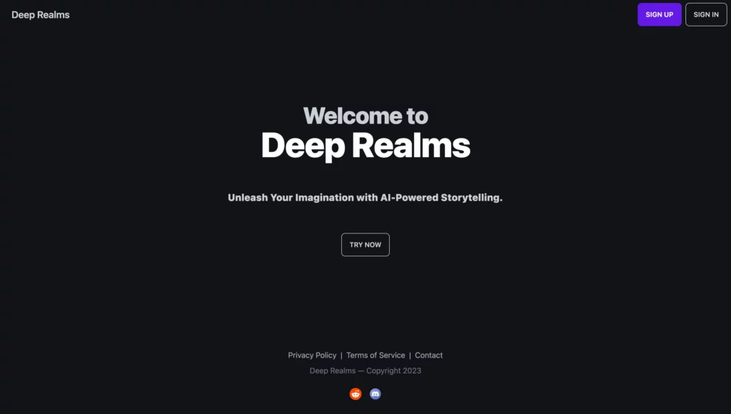 Deep Realms AI Dungeon Alternative Generators