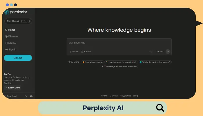 perplexity - ai search engine