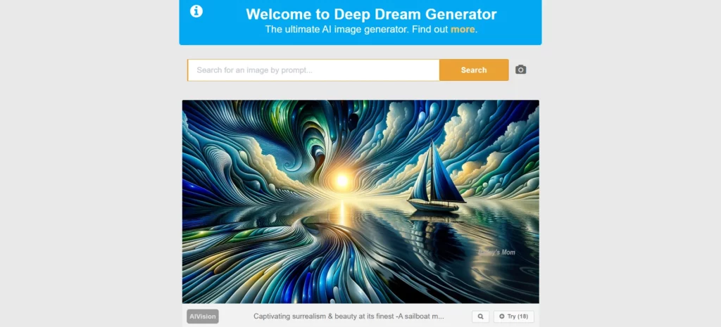 Deep Dream Generator - dall e alternative