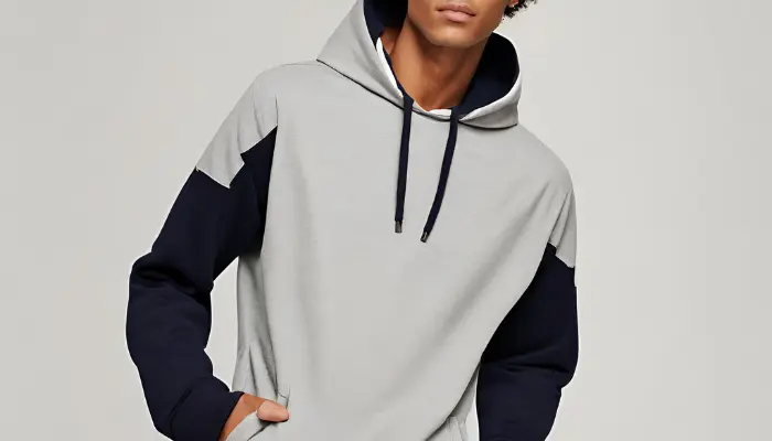 hoodie with contrast trim