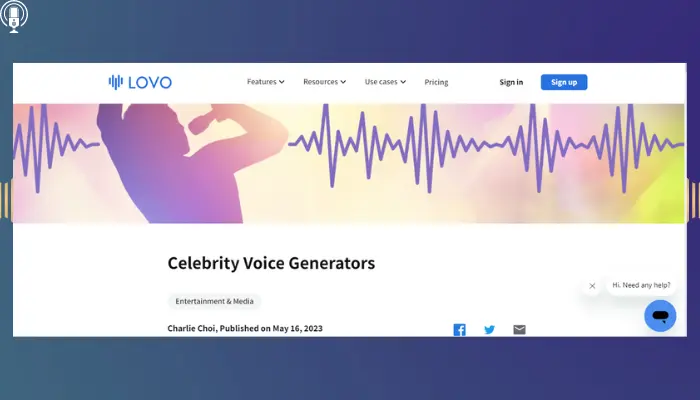lovo ai - celebrity voice generator