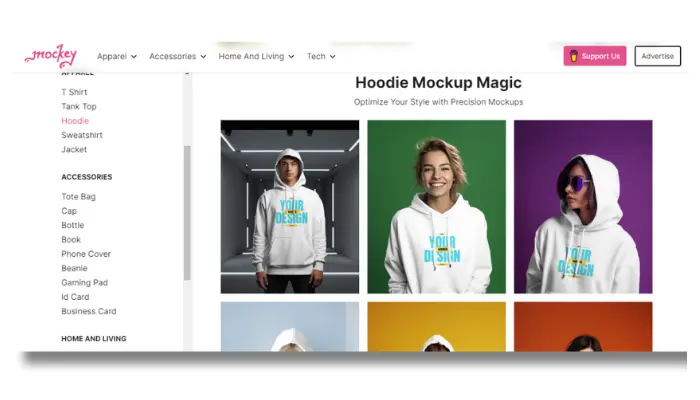 mockey hoodie types