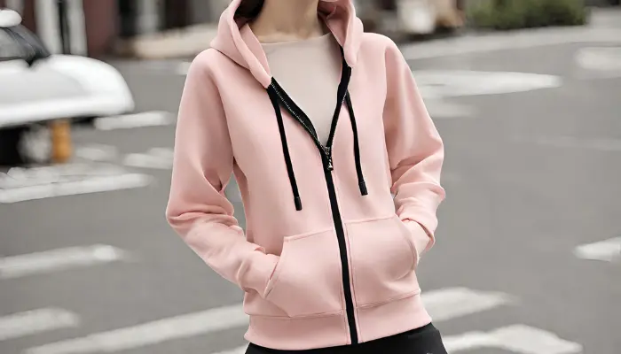 zip-up type of hoodie