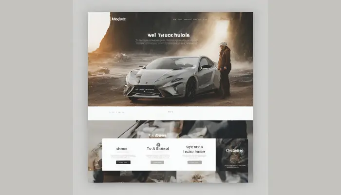 a website mockup example