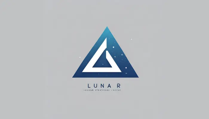 create a sleek, minimalist logo representing lunar strategies, a digital marketing agency dall e prompts