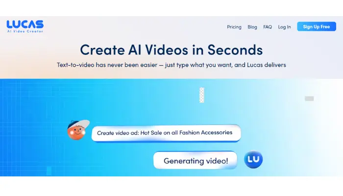lucas ai text to video generator