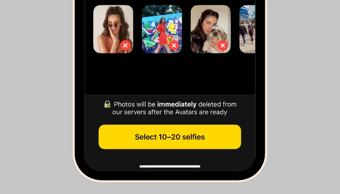 pick selfies for ai photo trend