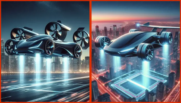 picture of a flying car