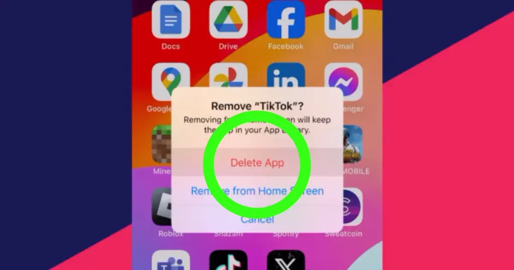 delete tiktok app to resolve how to make a slideshow on tiktok