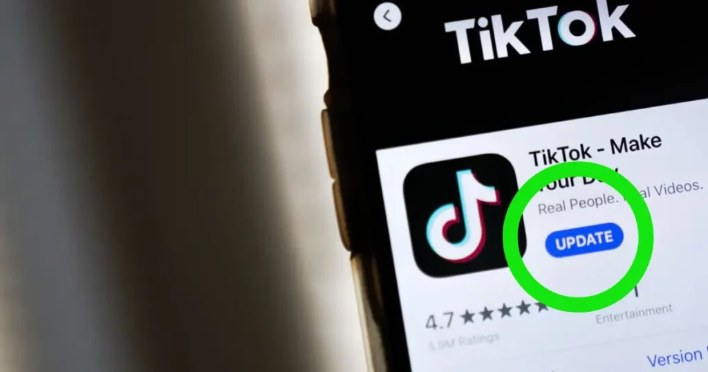update your tiktok app to resolve the issue how to make a slideshow on tiktok
