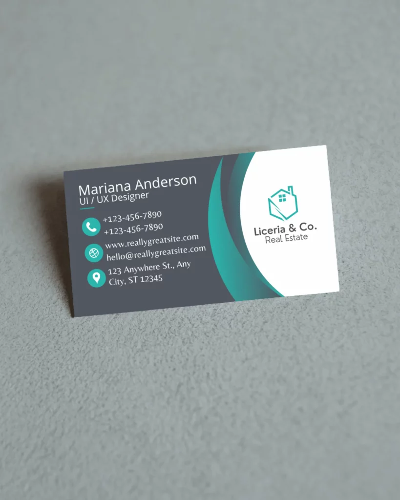 online business card  mockup preview
