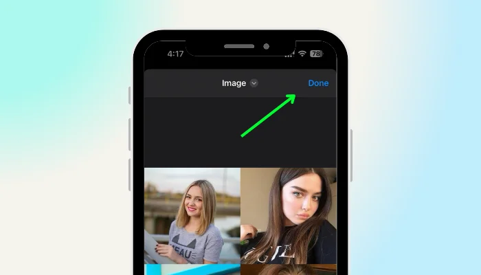 click done - how to make a photo collage on iphone