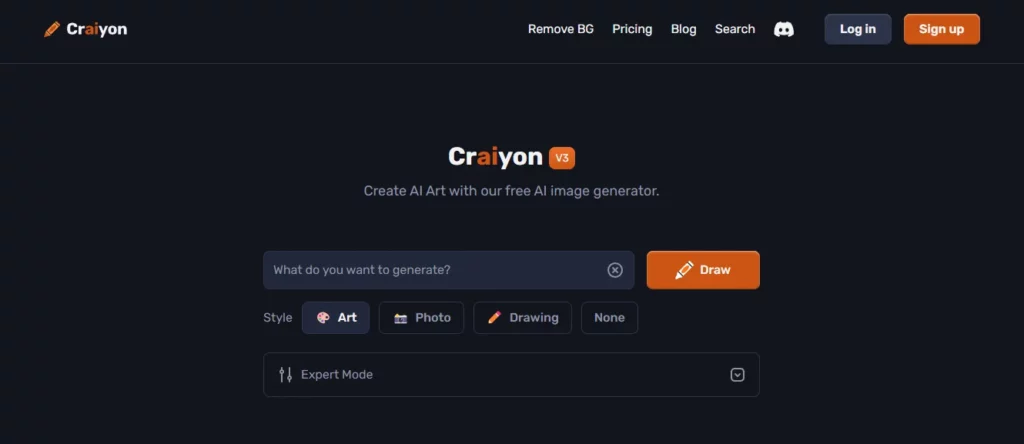 craiyon - best ai character generator
