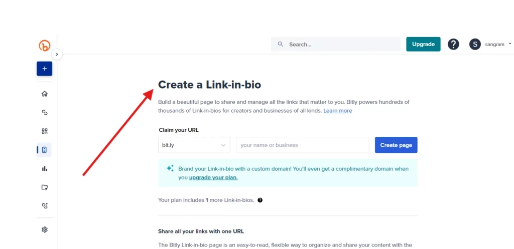 create a link in bio in bitly linktree alternatives