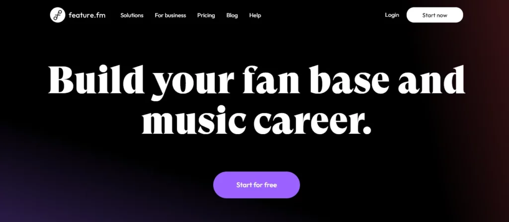 feature.fm - linktree alternative for musicians