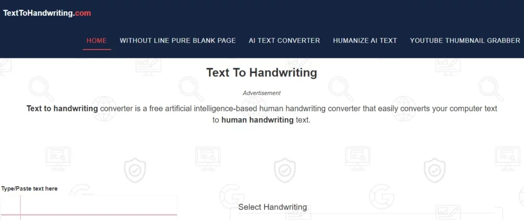 texttohandwriting - free ai tool for students