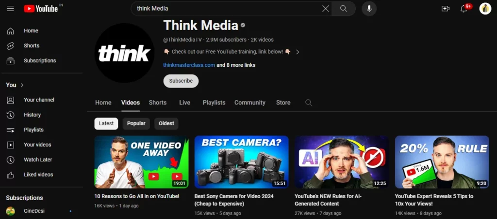 think media youtube video thumbnail example
