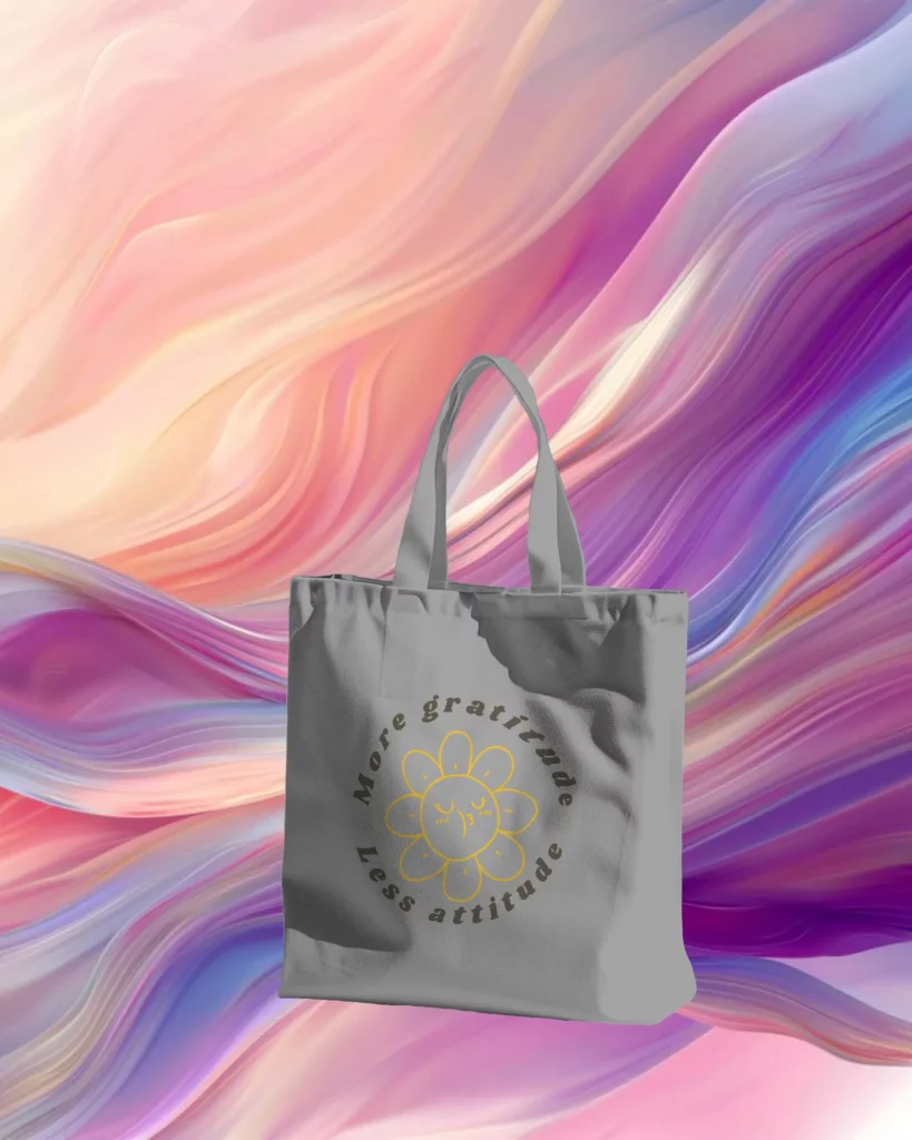 tote bag mockup with background