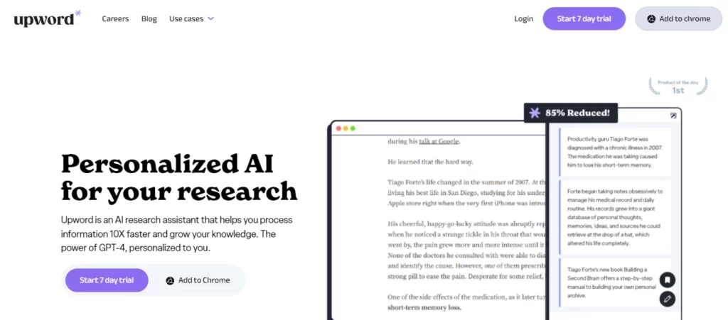 upword ai - one of the best ai tools for students