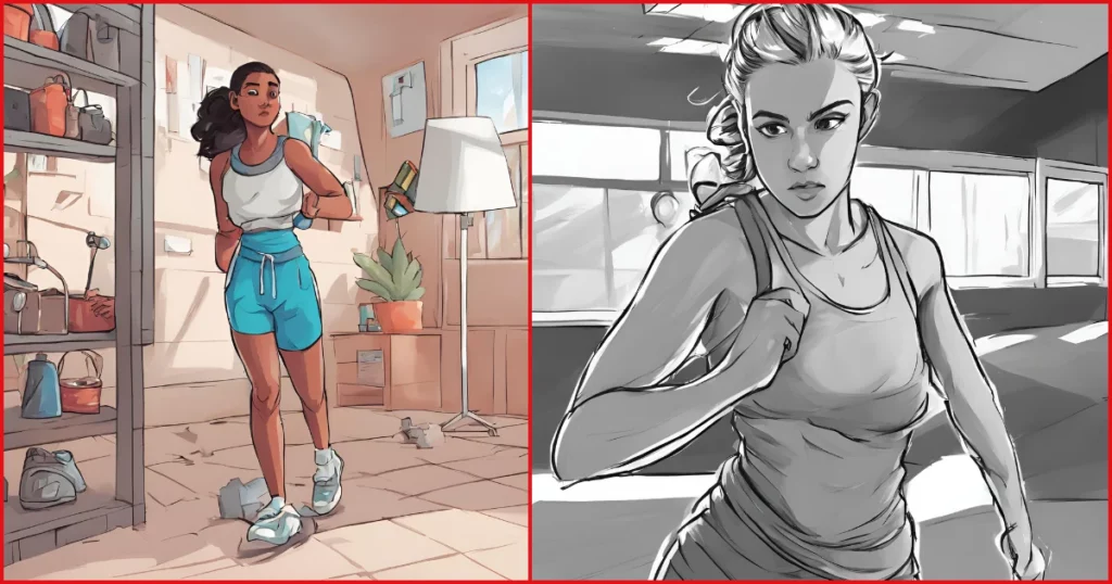 Draw an original character getting ready for a run oc drawing prompt