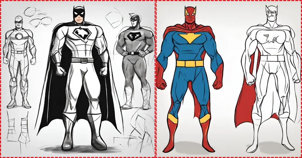 design a superhero costume and draw yourself in it drawing prompt for kid