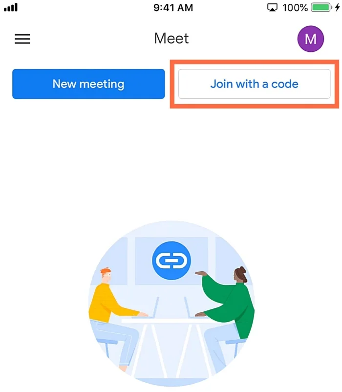 join with a code - how to record google meet on phone