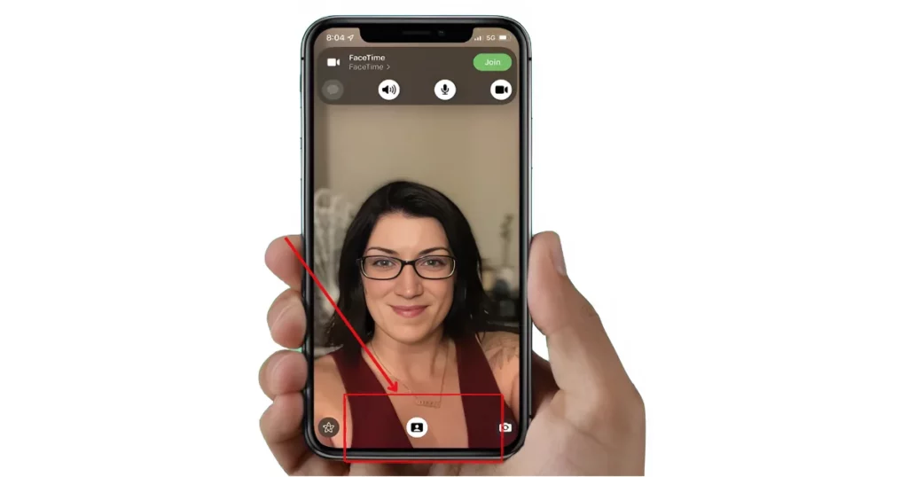 blur feature during facetime on iphone