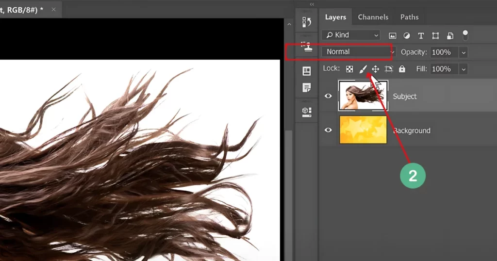 change the blend mode from normal to multiply on how to remove white background in photoshop