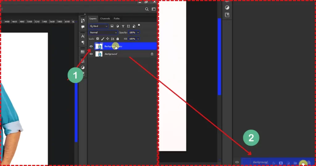 click and drag the layer to the new layer icon to create a duplicate in photoshop