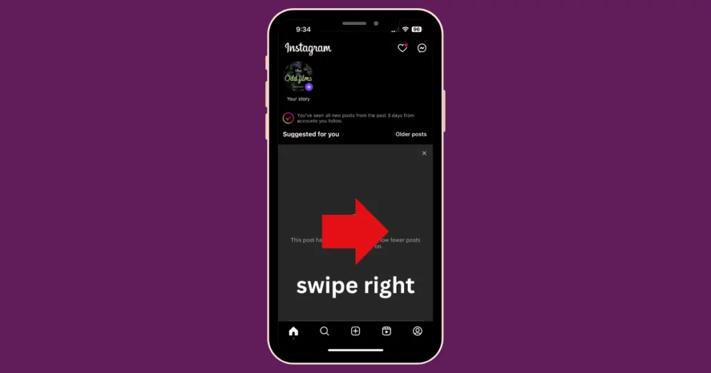 swipe right to make a new story on how to blur the background of a picture