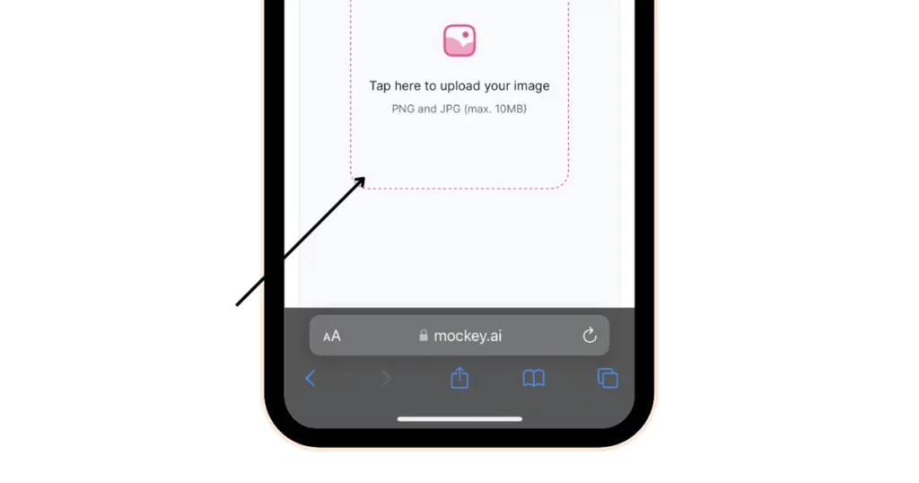 upload any photo in mockey - how to blur background on iphone