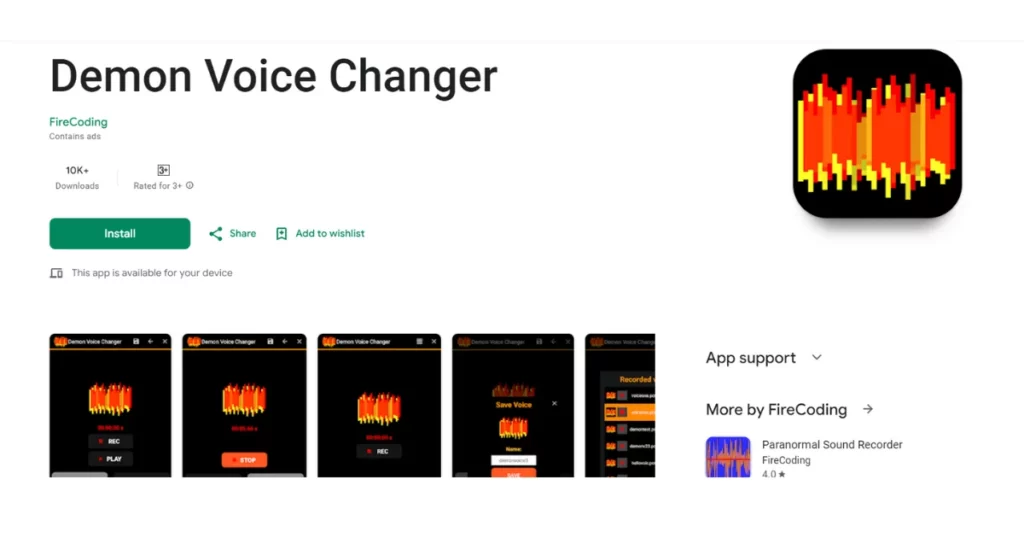 Demon Voice Changer is one of the best Ghostface Voice Changers for iOS
