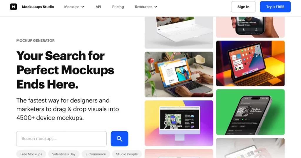 Mockuuups studio is one of the best alternatives to mediamodifier