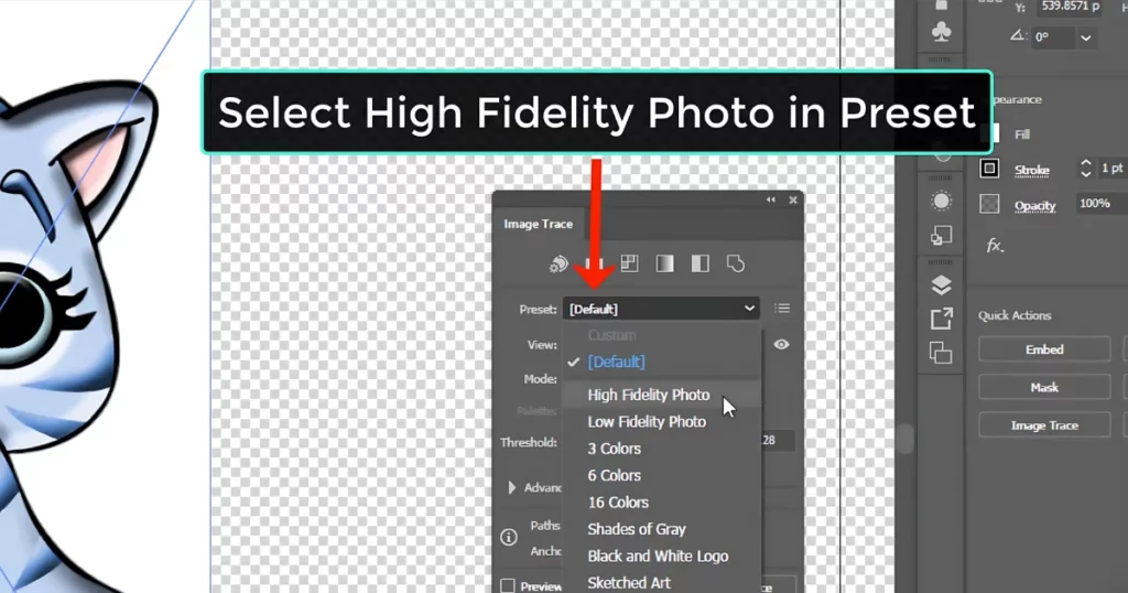 change default to high fidelity photo