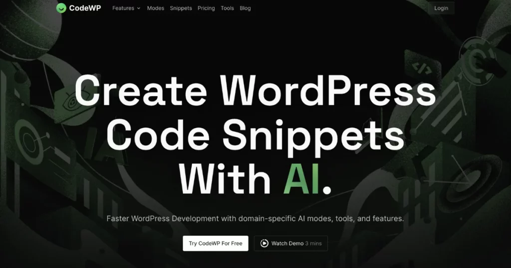 codewp ai based website builder