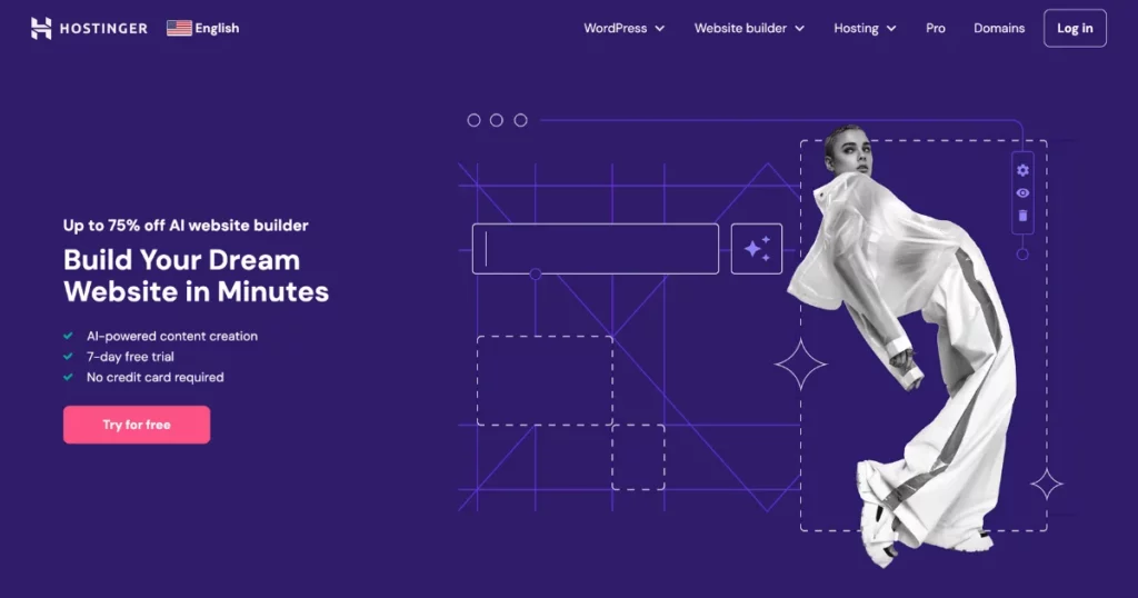 hostinger best ai website builder for wordpress