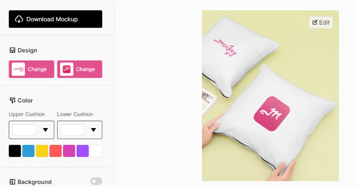 add design to cushion category