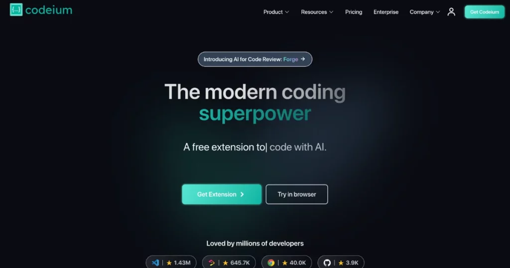 codeium best generative ai tool for coding