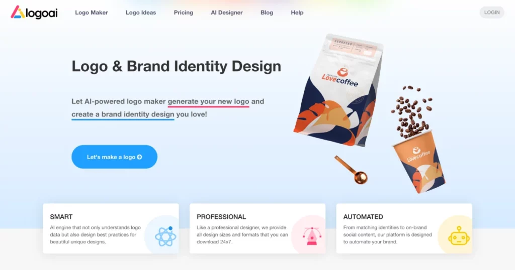 logoai is one of the best AI design tools for logos