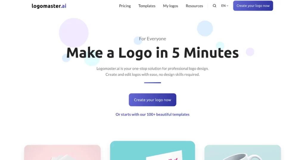 logomaster is one of the best AI design tools for logos