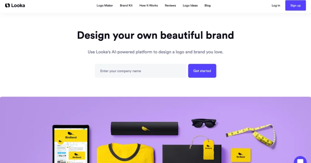 looka ai is one of the best AI design tools for logos